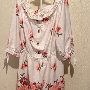 Floral Button-Down Dress